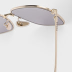 Prada Women Aviator Frame Pale Gold Sunglasses