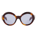 Prada Women Round Frame Sepia Brown Sunglasses