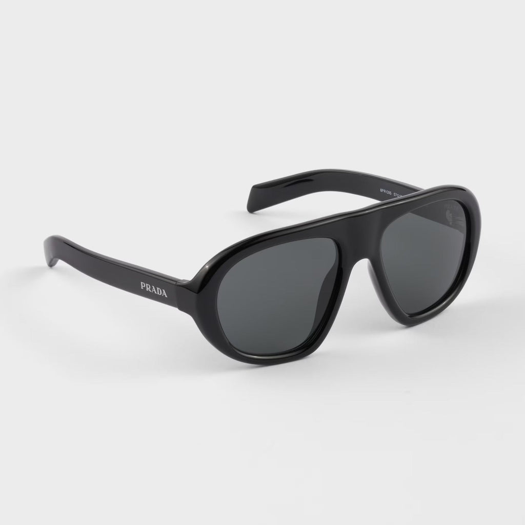 Prada Women Pilot Frame Crow Black Sunglasses