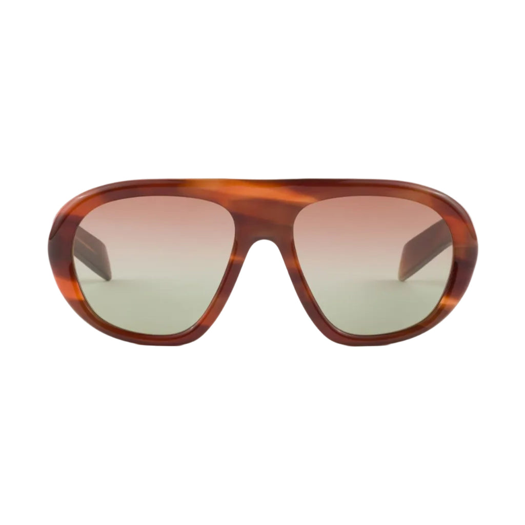 Prada Women Oversized Frame Oak Brown Sunglasses