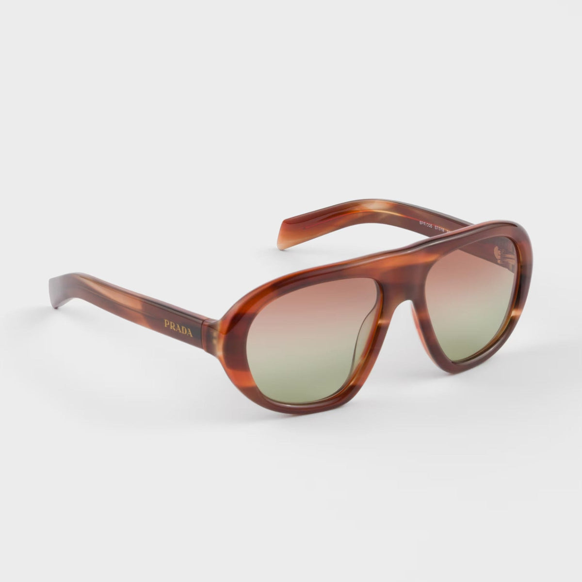 Prada Women Pilot Frame Sienna Brown Sunglasses