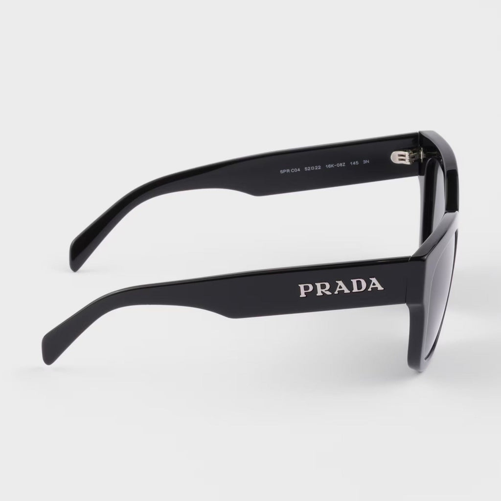 Prada Women Cat Eye Frame Matte Black Sunglasses