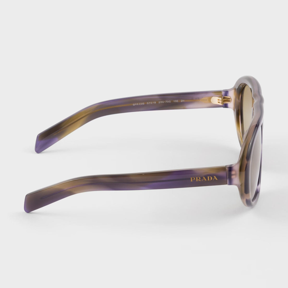 Prada Women Pilot Frame Blue Lagoon Sunglasses