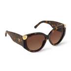 Louis Vuitton Women Cat-Eye Frame Dark Tortoise Sunglasses