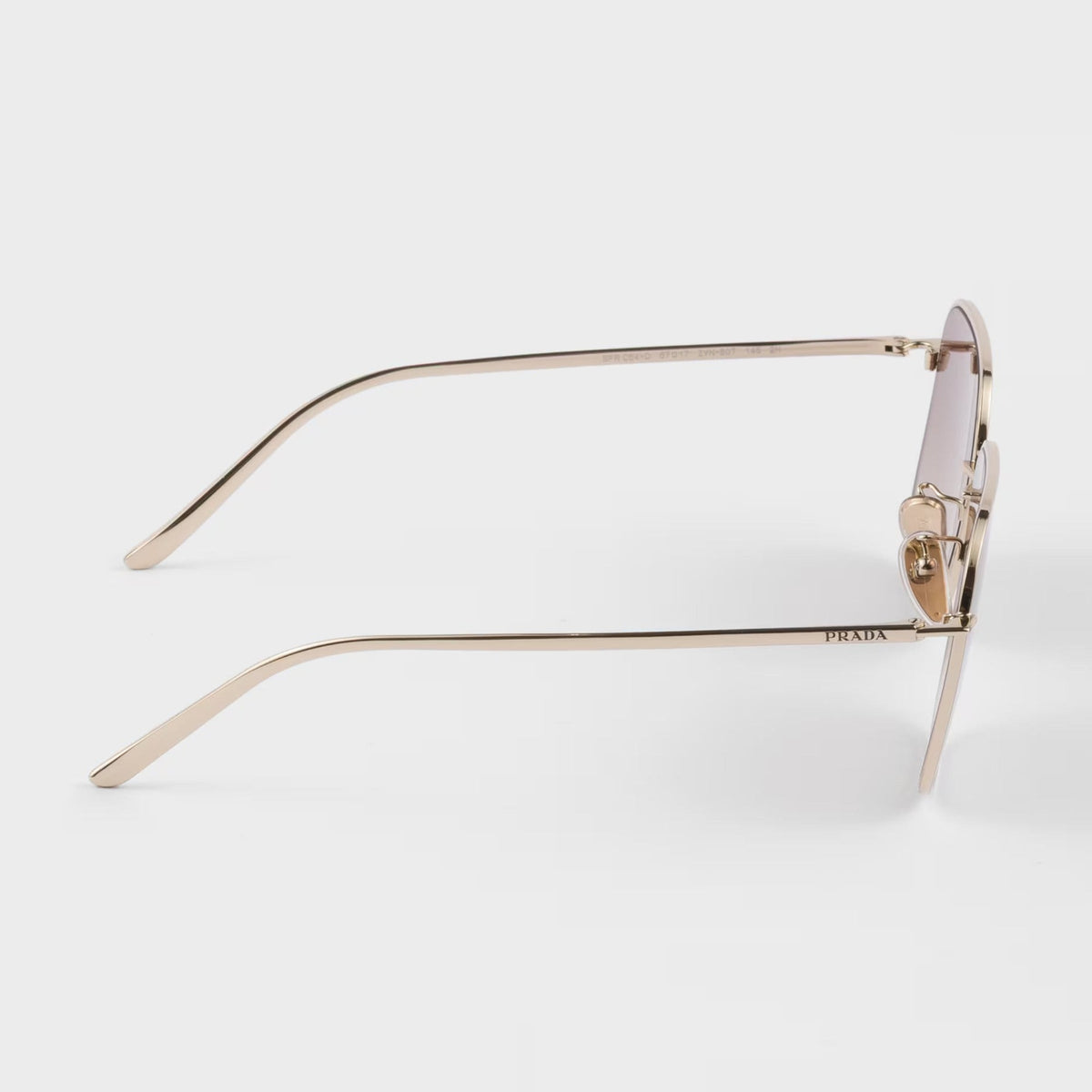 Prada Women Aviator Frame Gold Sunglasses