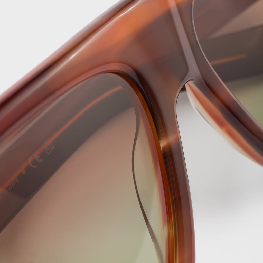 Prada Women Oversized Frame Oak Brown Sunglasses