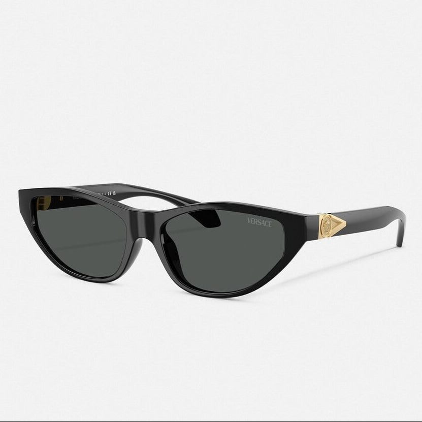 Versace Women Cat-Eye Frame Carbon Black Sunglasses