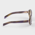 Prada Women Oversized Frame Lagoon Blue Sunglasses