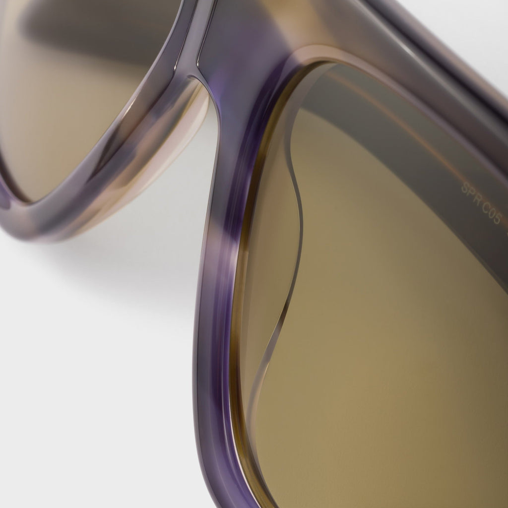 Prada Women Oversized Frame Lagoon Blue Sunglasses