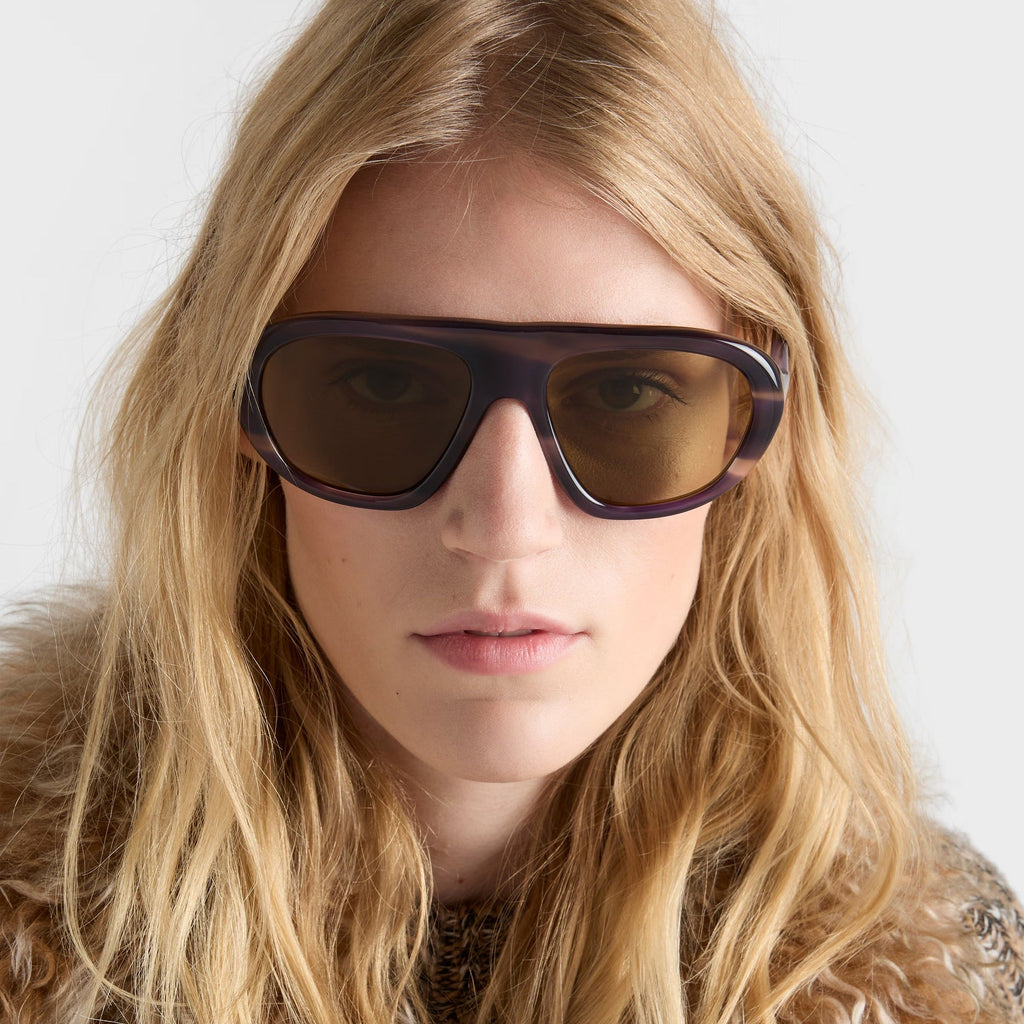 Prada Women Oversized Frame Lagoon Blue Sunglasses