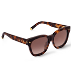 Louis Vuitton Women Square Frame Tortoise Brown Sunglasses