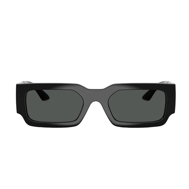 Versace Women Geometric Frame Black Sunglasses