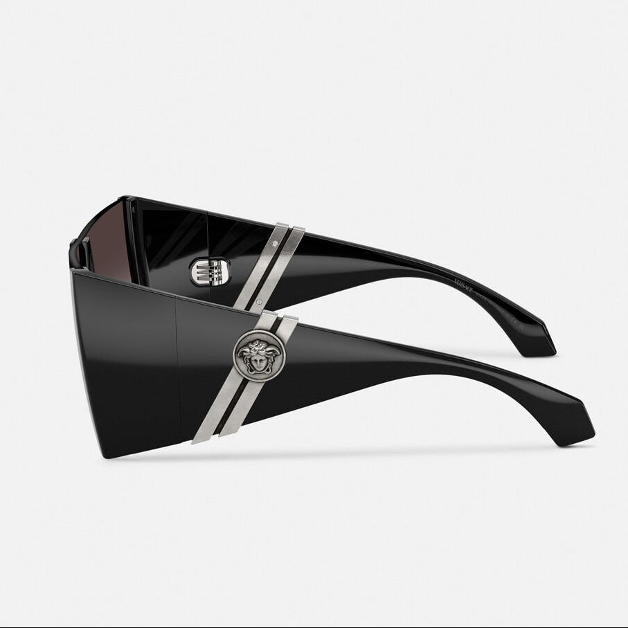 Versace Women Square Frame Black Sunglasses