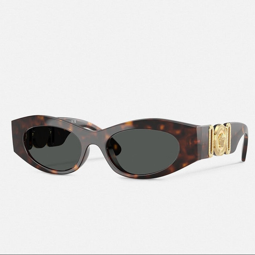 Versace Women Cat-Eye Frame Dark Brown Sunglasses