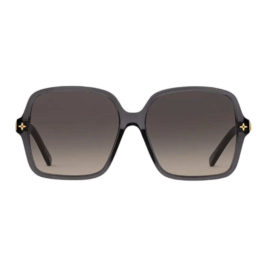 Louis Vuitton Women Square Frame Onyx Black Sunglasses