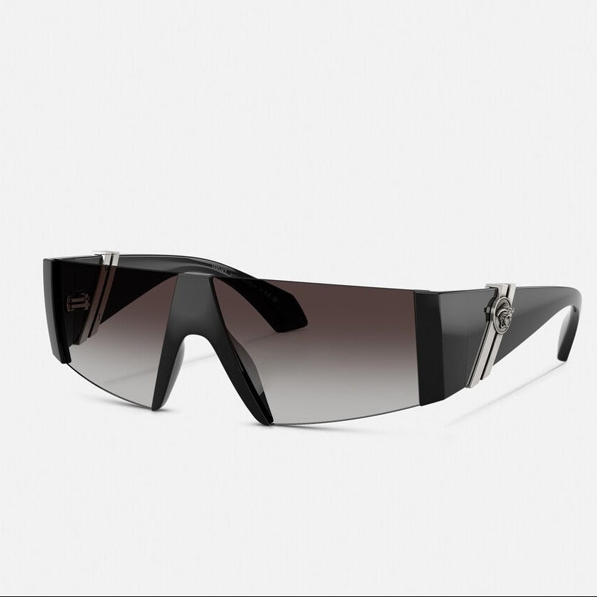 Versace Women Rectangular Frame Black Sunglasses