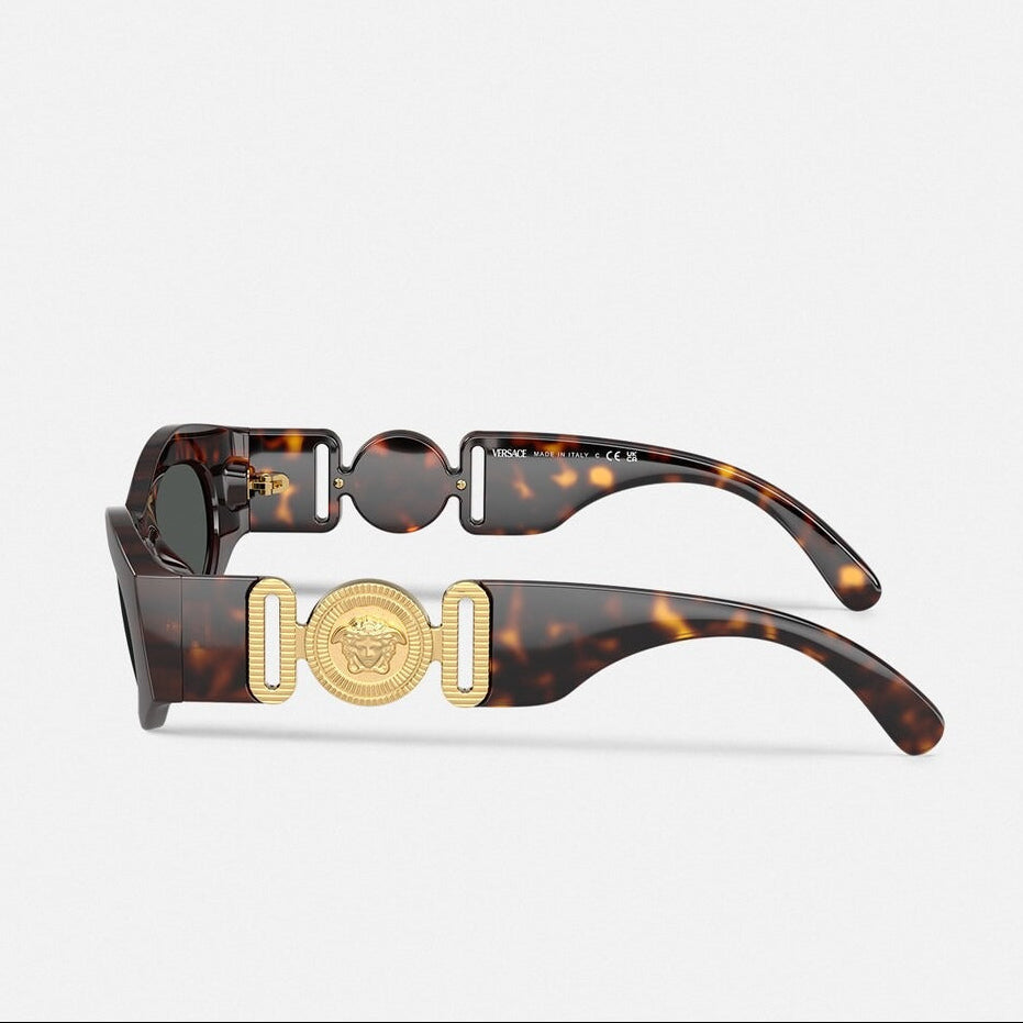 Versace Women Cat-Eye Frame Dark Brown Sunglasses