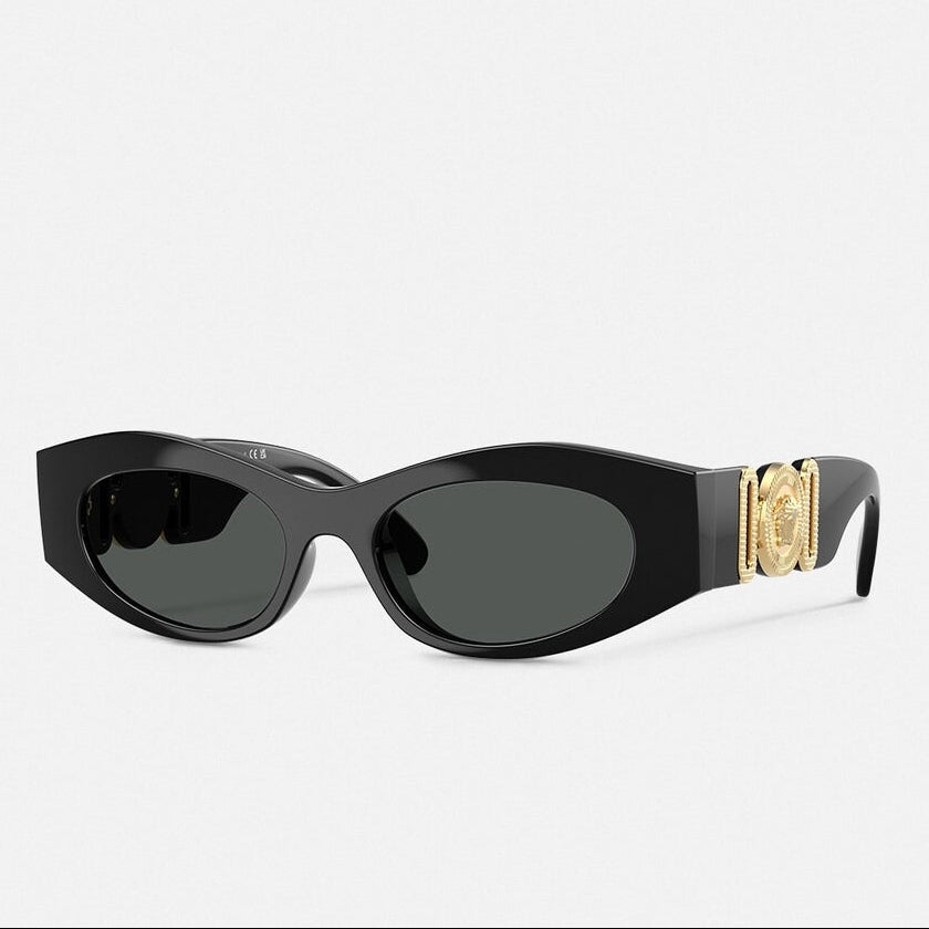 Versace Women Cat-Eye Frame Soft Black Sunglasses