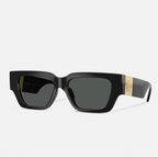 Versace Women Square Frame Carbon Black Sunglasses