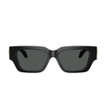 Versace Women Square Frame Carbon Black Sunglasses