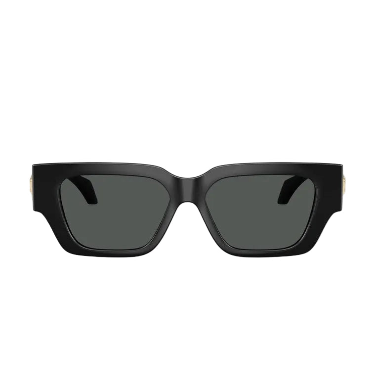 Versace Women Square Frame Carbon Black Sunglasses