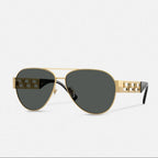 Versace Women Pilot Frame Gold Sunglasses