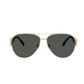 Versace Women Pilot Frame Gold Sunglasses