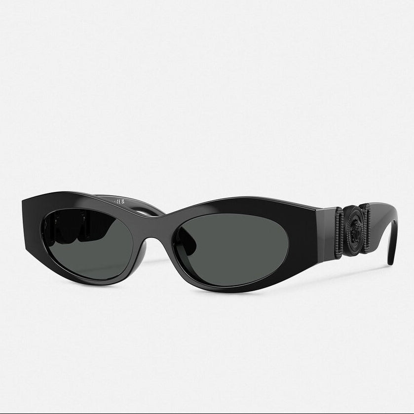 Versace Women Cat-Eye Frame Natural Black Sunglasses