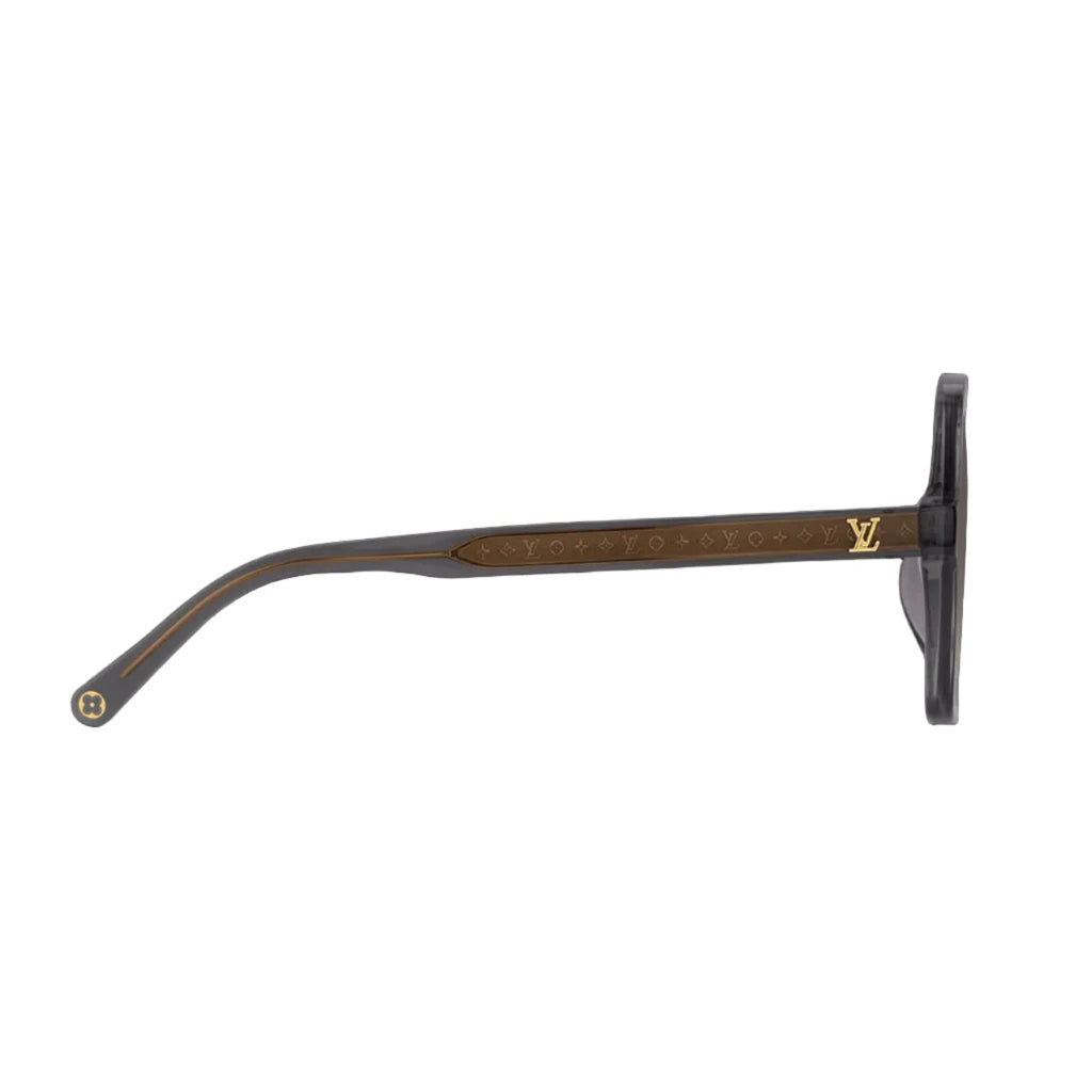 Louis Vuitton Women Square Frame Onyx Black Sunglasses