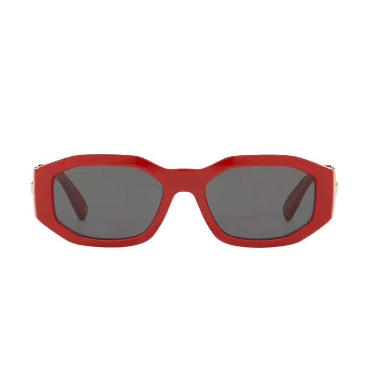 Versace Women Oval Frame Red Sunglasses