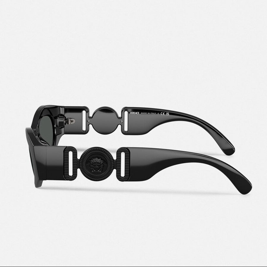 Versace Women Cat-Eye Frame Natural Black Sunglasses