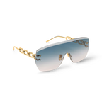 Louis Vuitton Women Mask Frame Gold Sunglasses