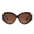 Louis Vuitton Women Cat-Eye Frame Dark Tortoise Sunglasses