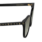 Louis Vuitton Women Cat Eye Frame Coal Black Sunglasses