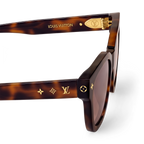 Louis Vuitton Women Square Frame Tortoise Brown Sunglasses