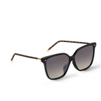Louis Vuitton Women Square Frame Pitch Black Sunglasses