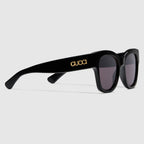Gucci Women Butterfly Frame Black Sunglasses