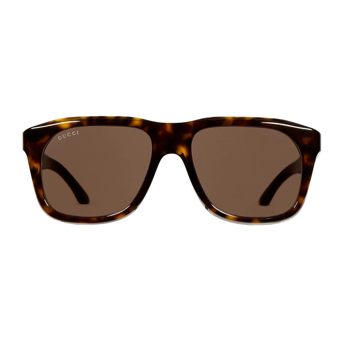 Gucci Men Square Acetate Frame Brown Sunglasses