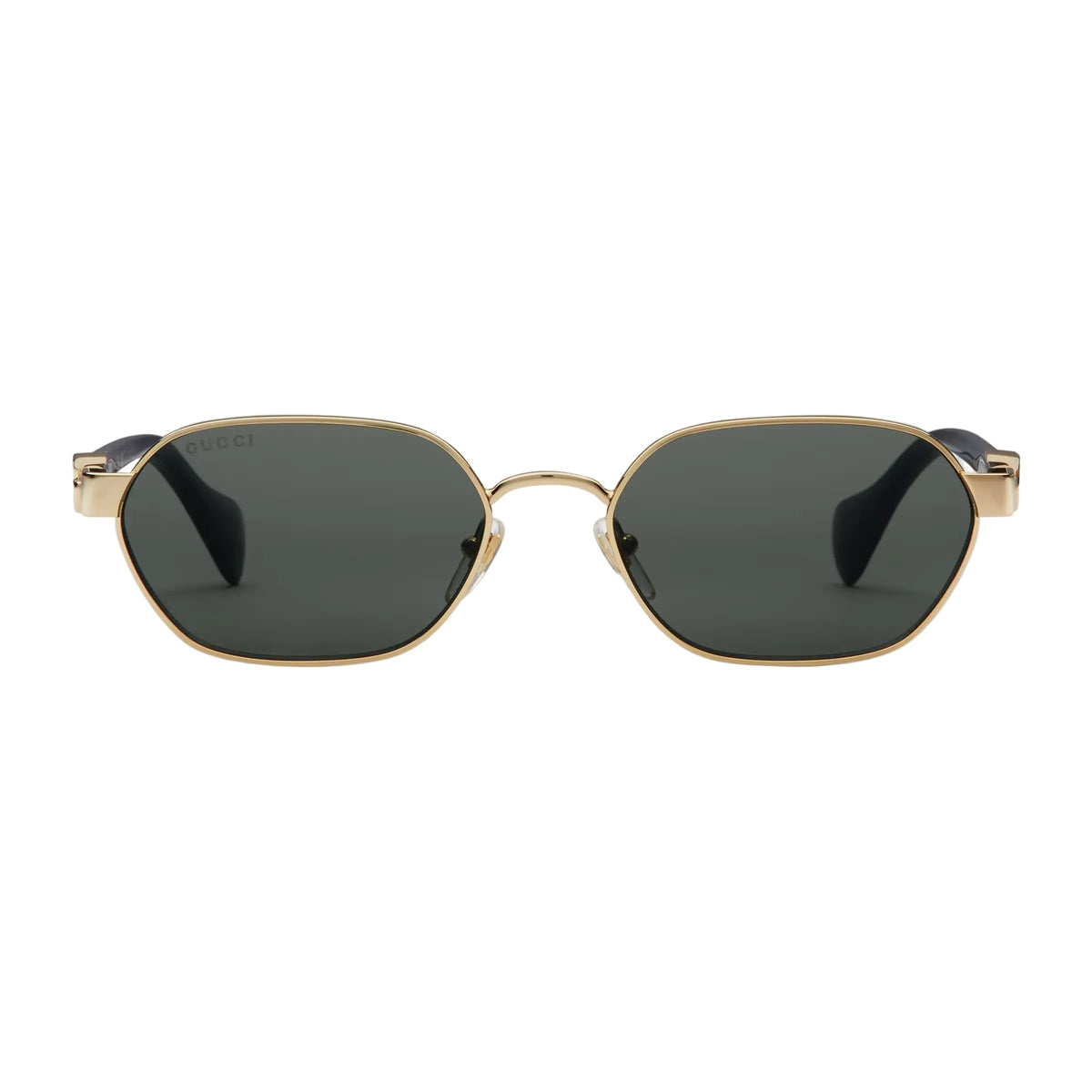 Gucci Women Round Frame Shine Gold  Sunglasses