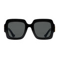 Gucci Women Square Double G Frame Black Sunglasses