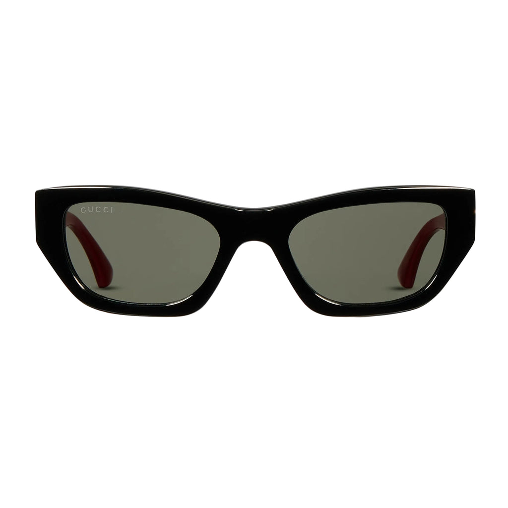 Gucci Women Cat Eye Frame Coal Black Sunglasses