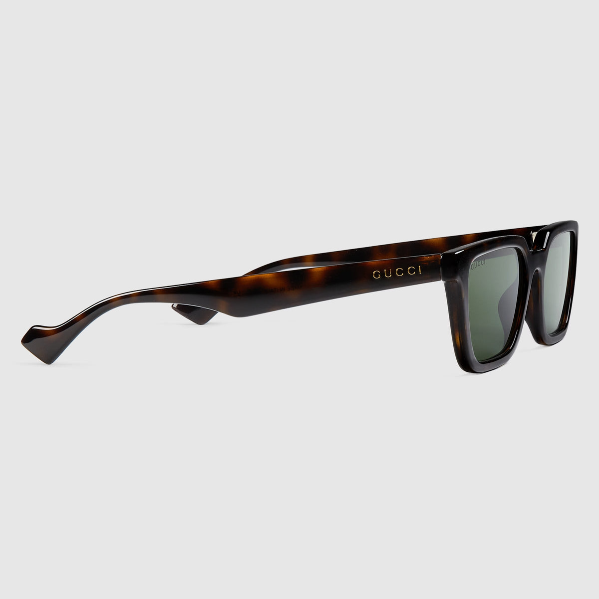 Gucci Women Rectangular Frame Brown Sunglasses