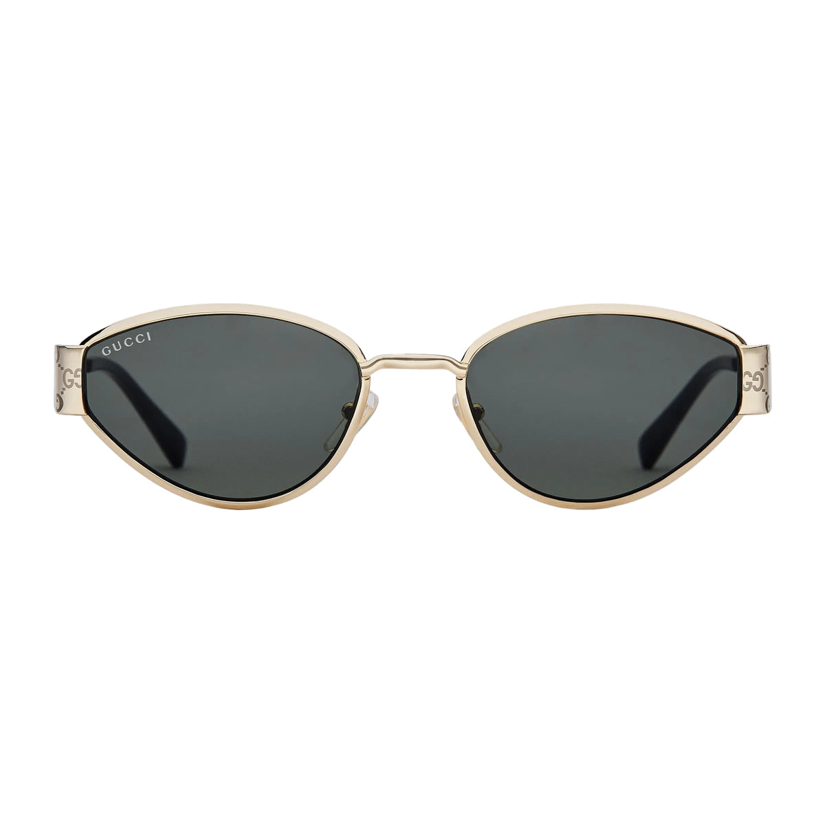 Gucci Women Geometrical Frame Gold Sunglasses