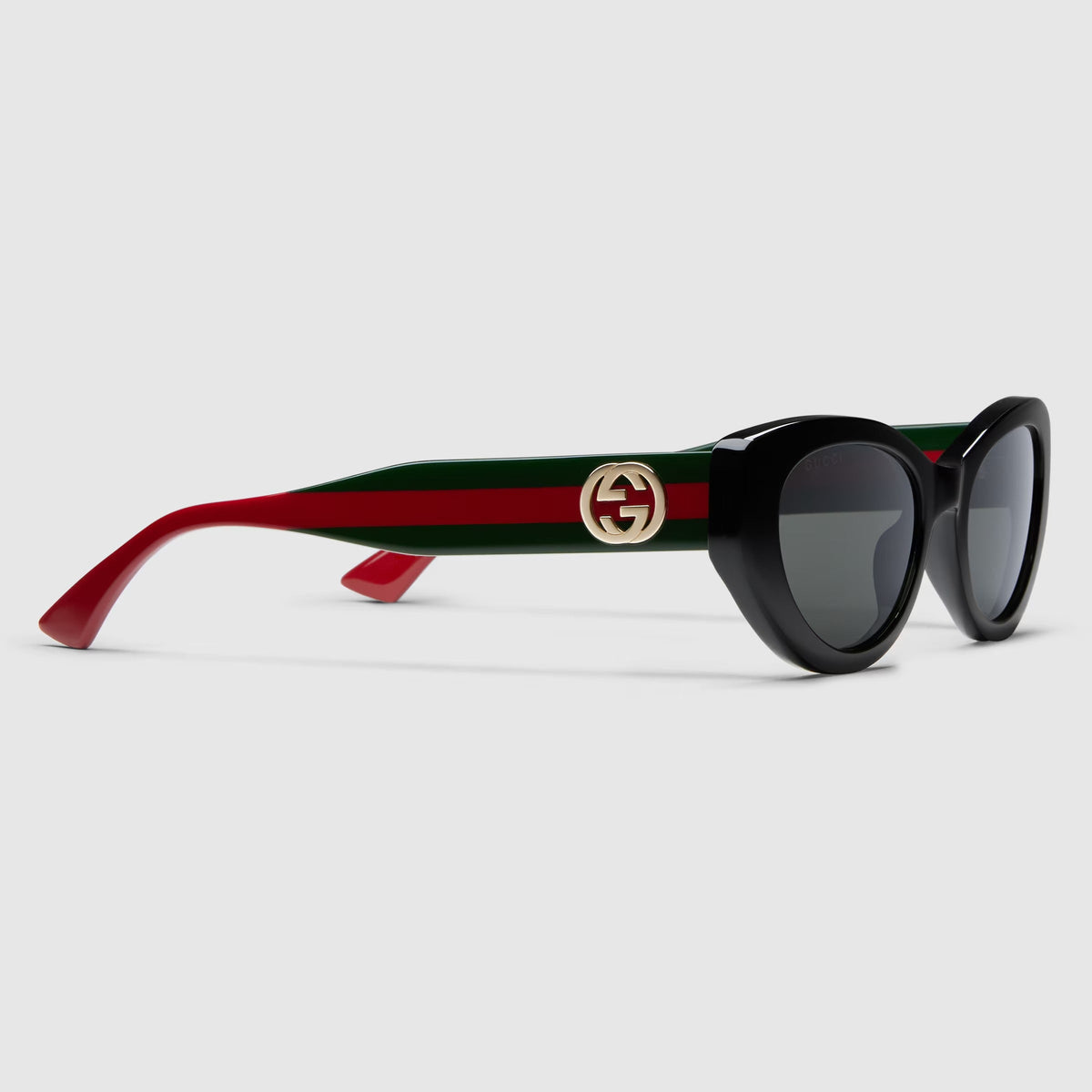 Gucci Women Cat Eye Frame Ink Black Sunglasses