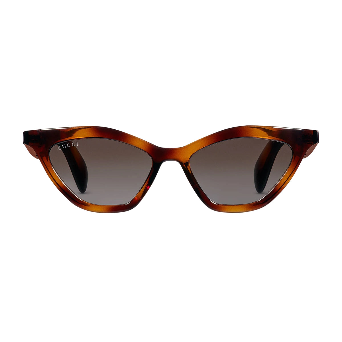 Gucci Women Cat Eye Frame Dark Tortoiseshell  Sunglasses