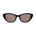 Gucci Women Cat Eye Frame Shiny Black Sunglasses