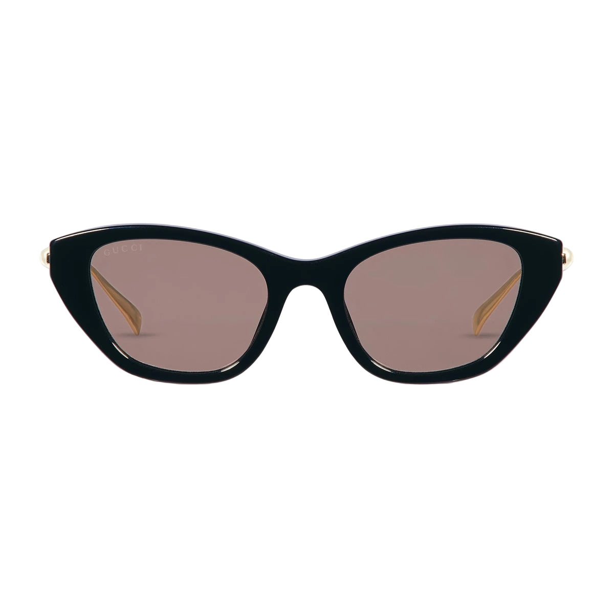 Gucci Women Cat Eye Frame Shiny Black Sunglasses