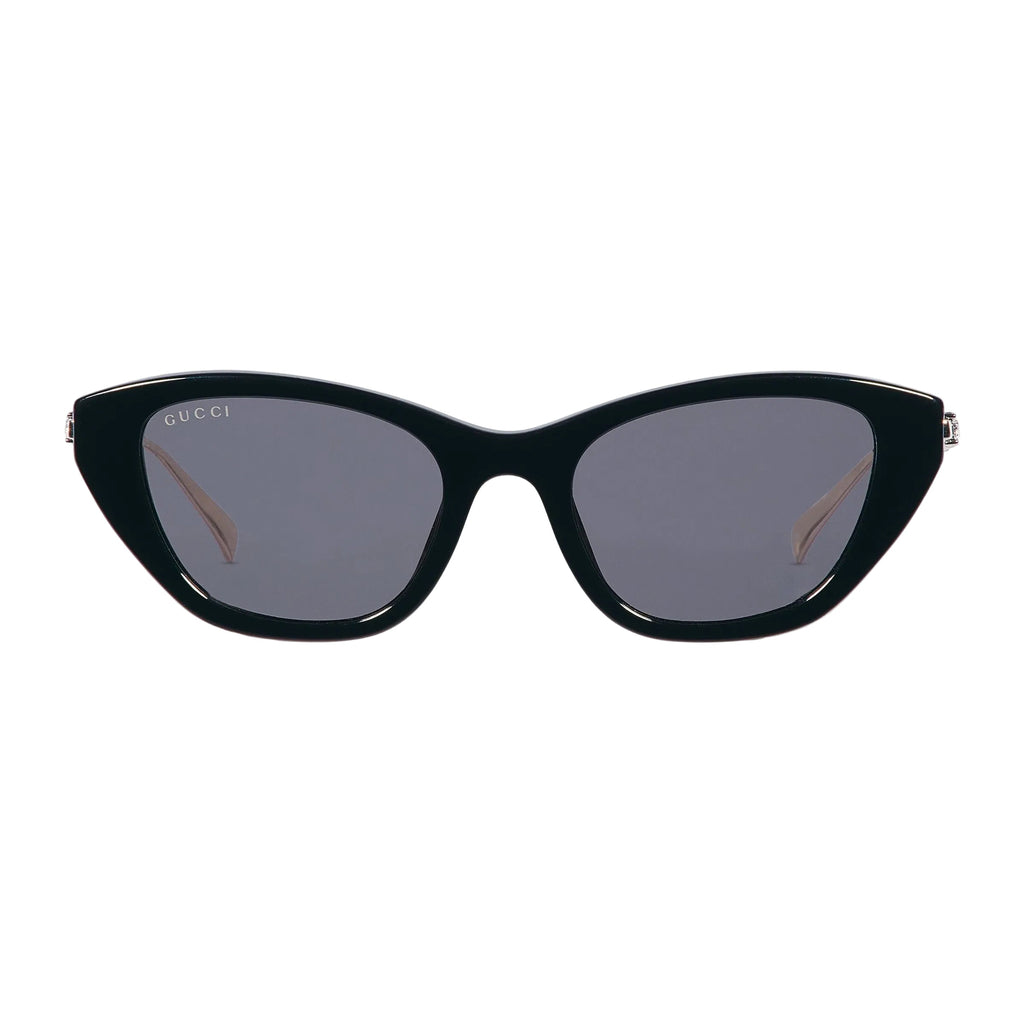 Gucci Women Cat Eye Frame Matte Black Sunglasses