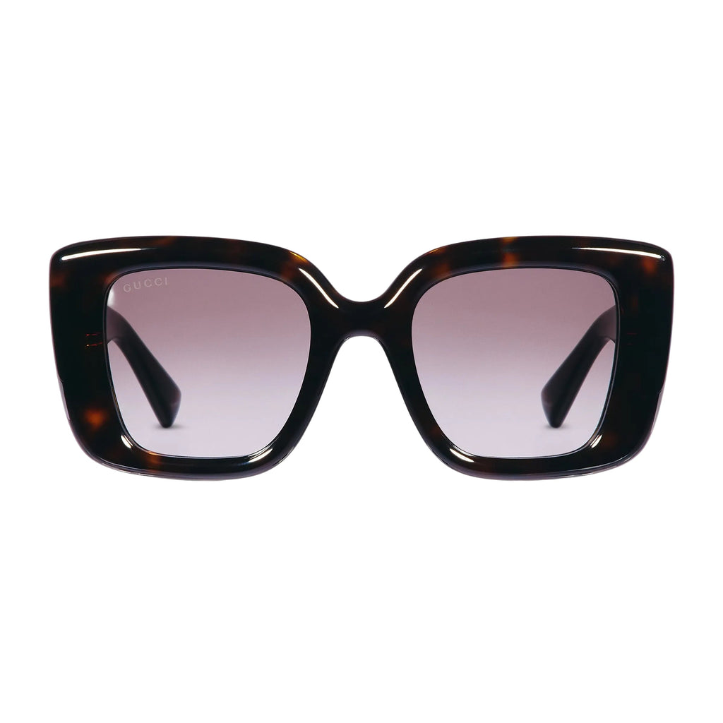 Gucci Women Butterfly Frame Brown Sunglasses