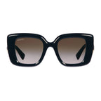 Gucci Women Butterfly Frame Shiny Black Sunglasses